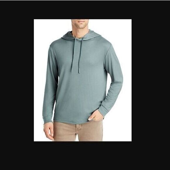 Theory M0199526 Men's Sz 2XL Balsam Green Traer Hoodie Sweatshirt $145 - Picture 8 of 8